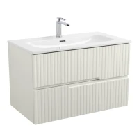 Тумба с раковиной Cezares Duet 80 альпака брашированная, раковина Cezares CZR-8073-80