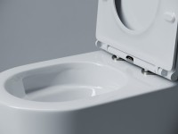 Унитаз подвесной Ceramicanova Voga смыв торнадо 3.0, сиденье микролифт, белый, CN4012T Унитаз подвесной Ceramicanova Voga смыв торнадо 3.0, сиденье микролифт, белый, CN4012T