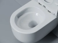 Унитаз подвесной Ceramicanova Voga смыв торнадо 3.0, сиденье микролифт, белый, CN4012T