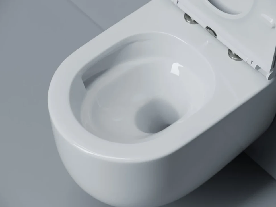 Унитаз подвесной Ceramicanova Voga смыв торнадо 3.0, сиденье микролифт, белый, CN4012T