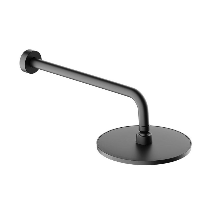 Душевая система с тропическим душем Damixa Apollo 947510300 черная матовая, скрытого монтажа, смеситель для 3 потребителей, излив, верхний душ, встраиваемый душевой комплект, гарантия 10 лет, Дания