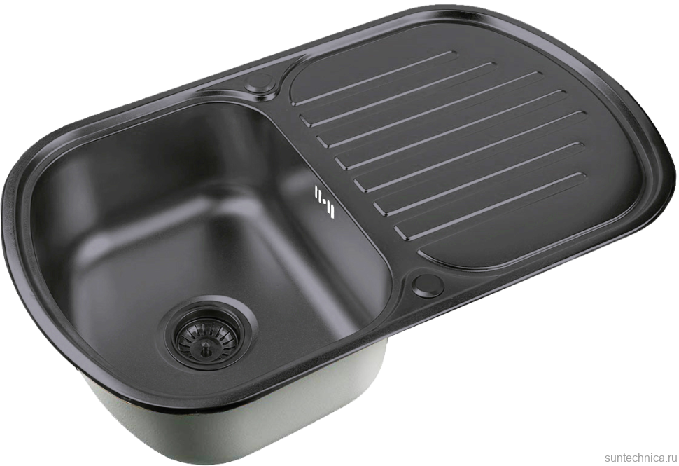 Мойка кухонная Zorg Inox PVD SZR 7749  GRAFIT графит