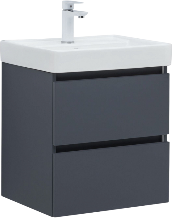 Тумба с раковиной Aquanet Вега 2.0 50 подвесная, маренго