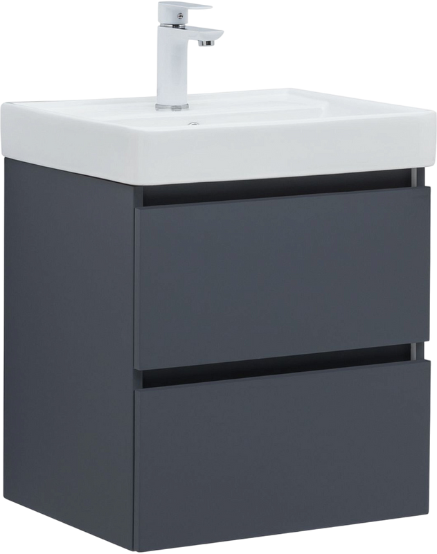 Тумба с раковиной Aquanet Вега 2.0 50 подвесная, маренго