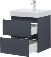 Тумба с раковиной Aquanet Вега 2.0 50 подвесная, маренго