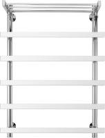 Полотенцесушитель электрический Secado Понтида 1 СП, L 80x60 см, подключение слева, глянцевый хром, лесенка, с полкой