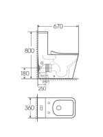 Унитаз-моноблок напольный Grossman GR-4486SQ