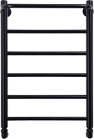 Полотенцесушитель водяной Comfysan Capri W-6 60х40 60x45 см, черный матовый, лесенка