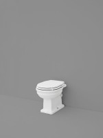 Унитаз ArtCeram Hermitage HEV002 с высоким бачком, с микролифтом, фурнитура хром