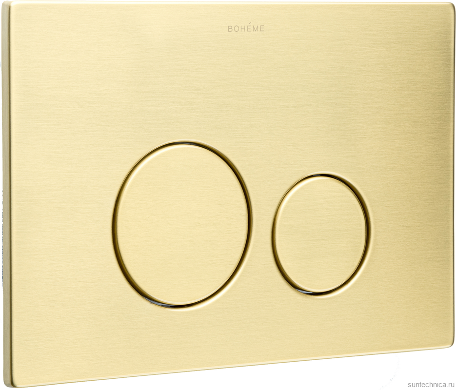 Кнопка смыва Boheme 649-MG ультраплоская, matt gold