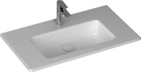 Тумба с раковиной Allen Brau Reality 80 подвесная, антрацит матовый, раковина Fantasy Flat 82x47, без перелива, белая