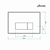 Комплект Maretti 3 в 1: унитаз UM10PBM76-844, инсталляция AC11P5211, кнопка AC12SF-740