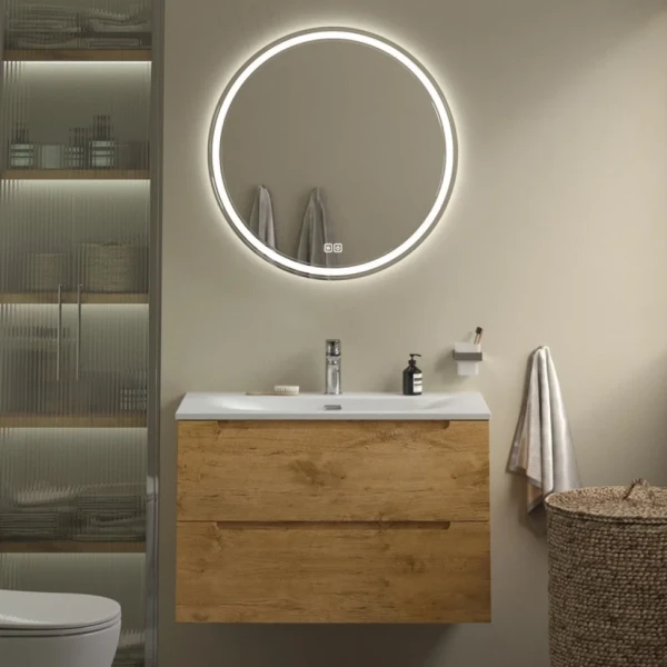 Мебель для ванной комнаты BelBagno Etna 80 rovere nature, раковина BB-8099-80