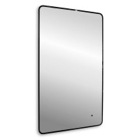 Зеркало Abber See AG6102SCB 60х100 см, с подсветкой, черное