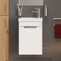 Тумба с раковиной Onika Комо 40 подвесная, белая