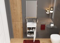 Тумба с раковиной Onika Комо 40 подвесная, белая