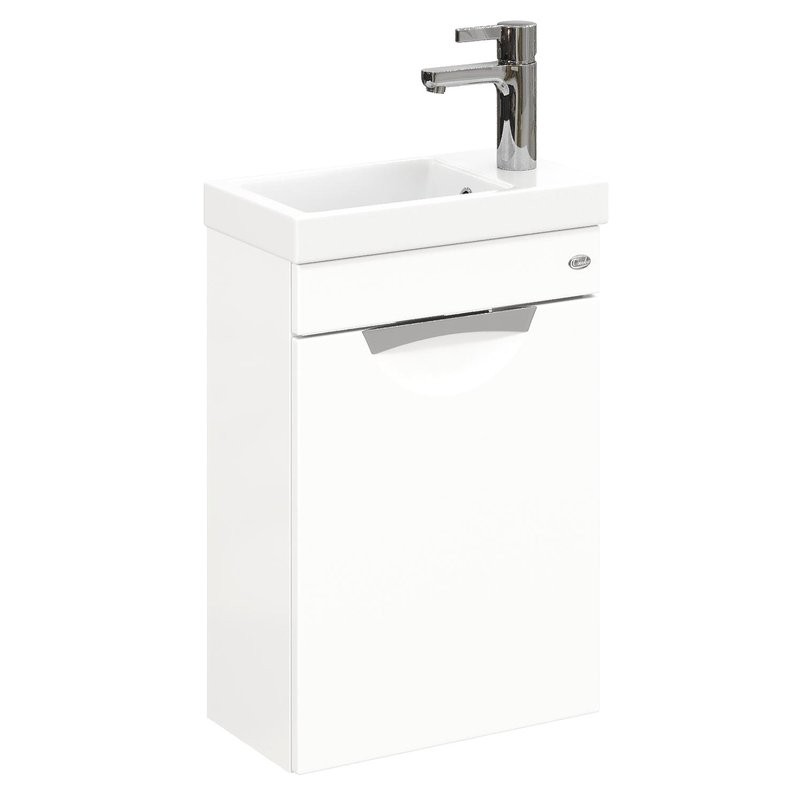 Тумба с раковиной Onika Комо 40 подвесная, белая