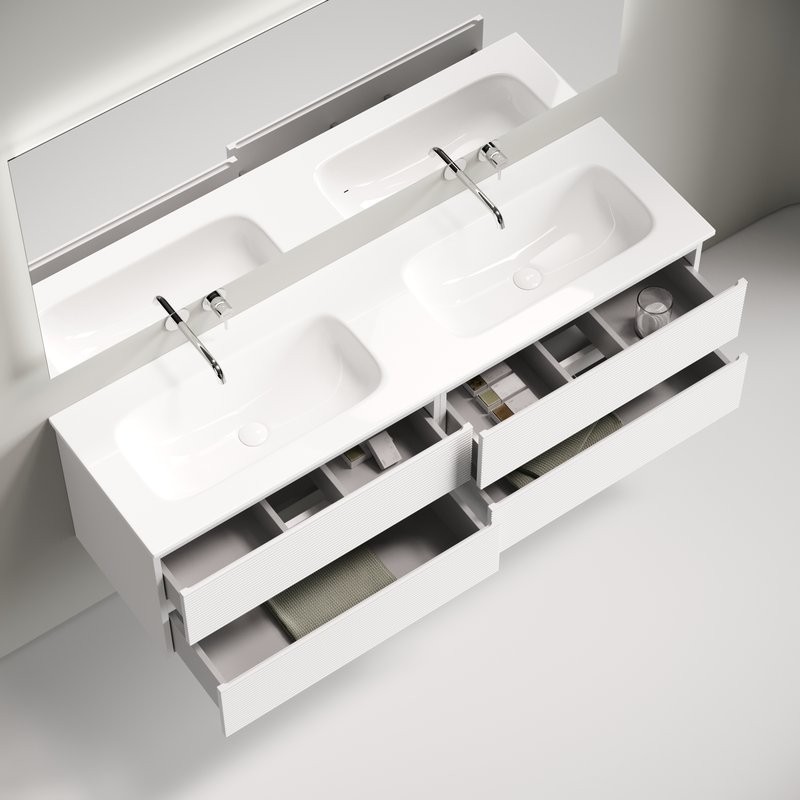 Мебель для ванной комнаты Sancos Folk 160 подвесная, bianco, раковина CN7023wx