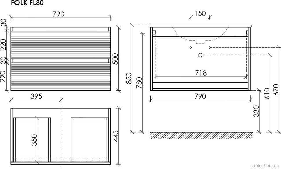 Мебель для ванной комнаты Sancos Folk 160 подвесная, bianco, раковина CN7023wx