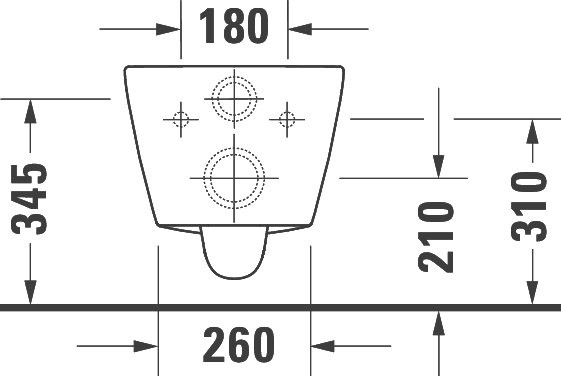 Унитаз подвесной Duravit D-Neo 2577090000, безободковый