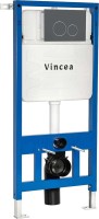 Система инсталляции для унитазов Vincea VIS-601 с кнопкой смыва VFP-005GM вороненая сталь