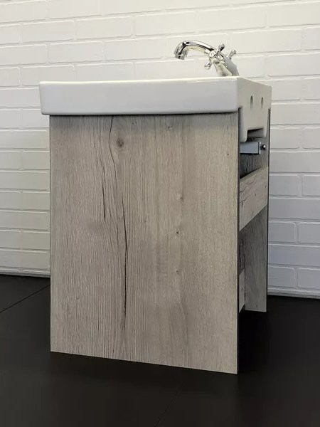 Мебель для ванной комнаты Comforty Вена 45 подвесная, дымчатый дуб