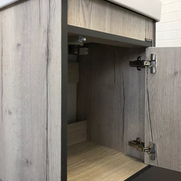 Мебель для ванной комнаты Comforty Вена 45 подвесная, дымчатый дуб