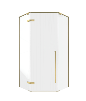 Душевой уголок Timo TTSSP-90/17C-8 90x90 см, профиль матовое золото, стекло прозрачное