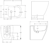 Биде напольное ArtCeram Faster FSB002 Биде напольное ArtCeram Faster FSB002
