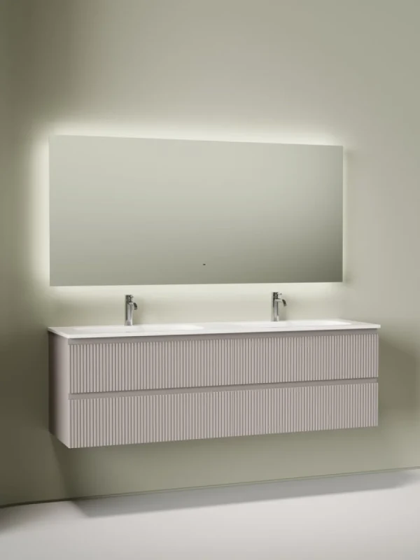 Комплект Тумба для комплекта Sancos Snob T 80, doha soft 2 шт + Мебельная раковина Ceramicanova Grace CN7023 + Донный клапан для раковины Ceramicanova CN2000, 2 шт+ Смеситель для раковины Sancos Etna, хром, SC9001CH 2 шт + Зеркало для ванной комнаты Sanco