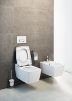 Унитаз подвесной VitrA Metropole Rim-Ex 7672B003-1686 с функциями VitrAflush и VitrAfresh, с емкостью для чистящей жидкости