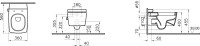Унитаз подвесной VitrA Metropole Rim-Ex 7672B003-1686 с функциями VitrAflush и VitrAfresh, с емкостью для чистящей жидкости