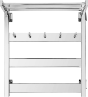 Полотенцесушитель электрический Secado Комано 1 КСП L 65x55 см, подключение слева, хром, лесенка, с полкой