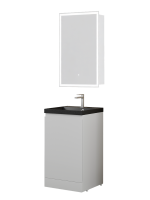 Мебель для ванной комнаты Style Line Батлер Люкс Plus 50 напольная, белый глянец, раковина антрацит