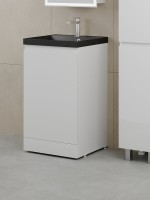 Мебель для ванной комнаты Style Line Батлер Люкс Plus 50 напольная, белый глянец, раковина антрацит