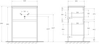 Мебель для ванной комнаты BelBagno Kraft 39 60 напольная, bianco opaco