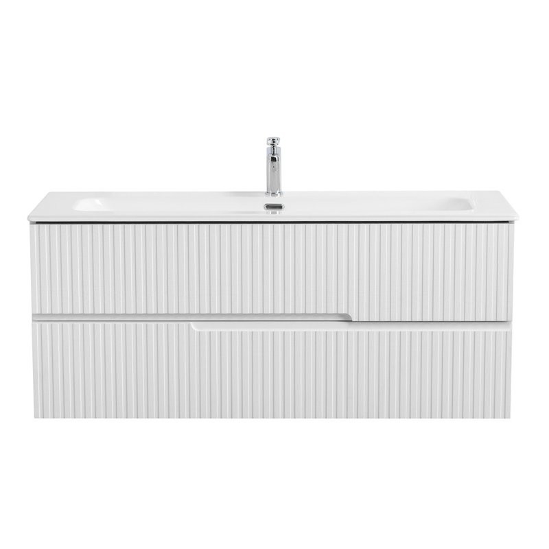 Мебель для ванной комнаты Cezares Duet 120 ясень белый софт, раковина Cezares CZR-8073-120