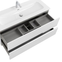 Мебель для ванной комнаты Cezares Duet 120 ясень белый софт, раковина Cezares CZR-8073-120