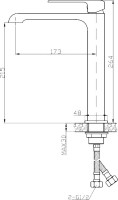 Смеситель для раковины BelBagno Dory DOR-LMC-CRM