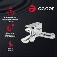 Смеситель для ванны с душем Agger Clean Clean A2410000 Смеситель для ванны с душем Agger Clean Clean A2410000