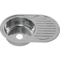 Мойка кухонная Melana 7750 U 0,6/160 серебристая