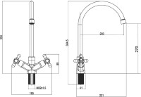 Смеситель для кухни Orange One Life One Life P03-007cr Смеситель для кухни Orange One Life One Life P03-007cr