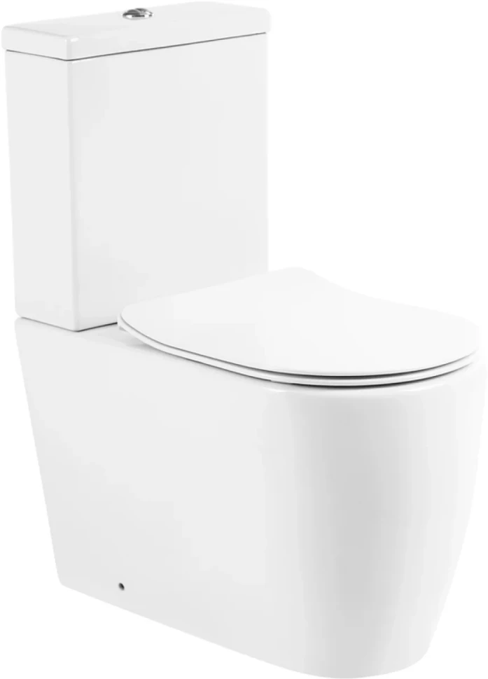 Унитаз-компакт напольный BelBagno Marino BB105CPR безободковый, крышка BB2034SC с микролифтом, бачок BB105T