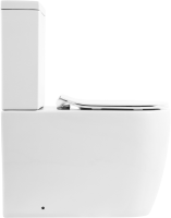 Унитаз-компакт напольный BelBagno Marino BB105CPR безободковый, крышка BB2034SC с микролифтом, бачок BB105T