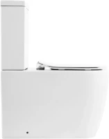Унитаз-компакт напольный BelBagno Marino BB105CPR безободковый, крышка BB2034SC с микролифтом, бачок BB105T