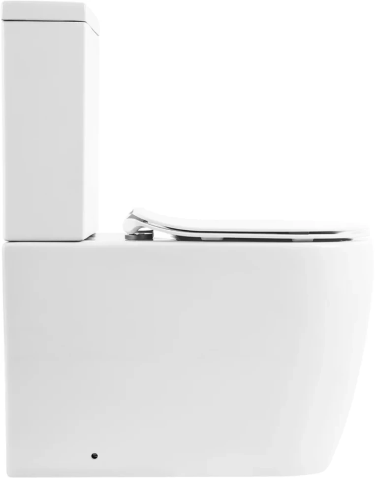 Унитаз-компакт напольный BelBagno Marino BB105CPR безободковый, крышка BB2034SC с микролифтом, бачок BB105T