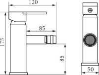 Смеситель для биде Veragio Quartet VR.QRT-4620.CR