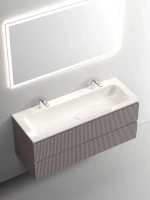 Тумба с раковиной Sancos Snob T 120 см, doha soft, раковина CN7016
