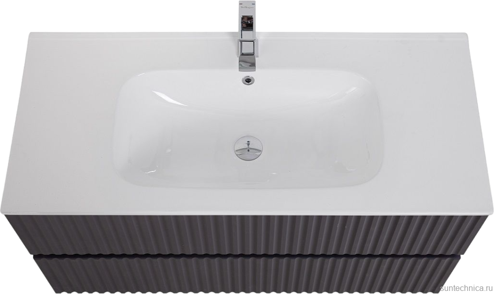 Тумба с раковиной Art&Max Torino 90 подвесная, графит