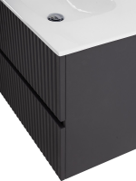 Тумба с раковиной Art&Max Torino 90 подвесная, графит